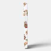 ビクトリア時代の天使が花輪を持つクリスマスのイラスト Case-Mate iPhoneケース (裏面 / 左)