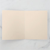 ビクトリア時代の女性とバラの水彩背景 カード (内部)