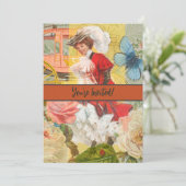 ビクトリア時代の女性と楽しい馬車 招待状 (スタンド正面)