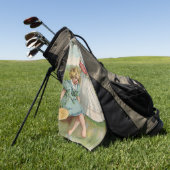 ビクトリア時代の子供たち ゴルフタオル (グリーン)