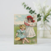 ビクトリア時代の子供たち ポストカード (スタンド正面)