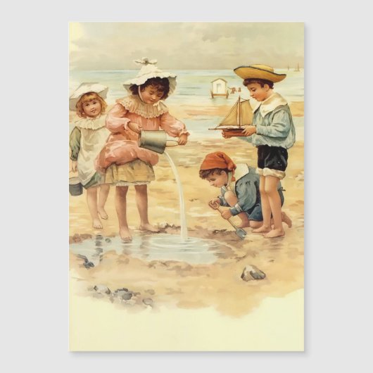 ビクトリア時代の子供たち　海辺にて　美術 (正面)