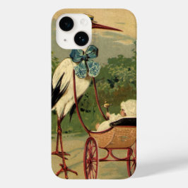 ビクトリア時代の白鳥と赤ちゃんのベビーカー Case-Mate iPhone 14ケース