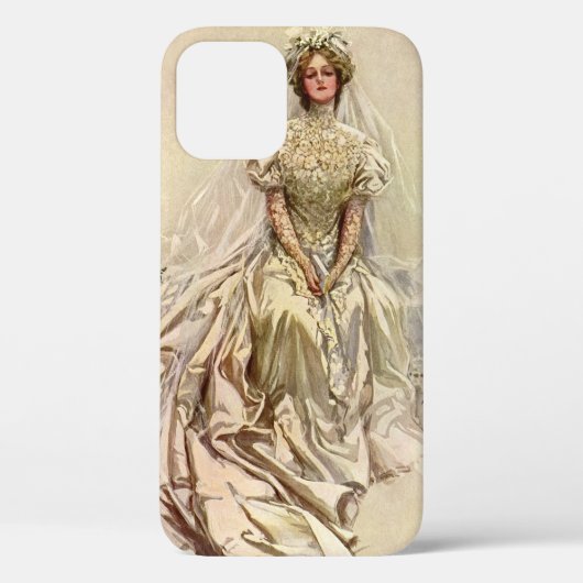 ビクトリア時代の花嫁、クラシックな結婚式の肖像画 Case-Mate iPhoneケース (裏面)