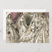 ビクトリア時代の花嫁 サンキューカード (正面/裏面)