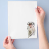 ビクトリア時代の花嫁 ハリソン・フィッシャーによる聖書を持つ チラシ (手)