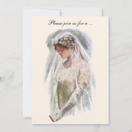 ビクトリア時代の花嫁, ブライダルシャワーパーティー 招待状