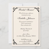 ビクトリア時代の花嫁, ブライダルシャワーパーティー 招待状 (裏面)