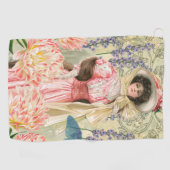 ビクトリア時代の華麗な女性レジー ゴルフタオル (横)
