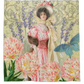 ビクトリア時代の華麗な女性レジー シャワーカーテン (正面)