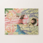 ビクトリア時代の華麗な女性レジー ジグソーパズル (横)