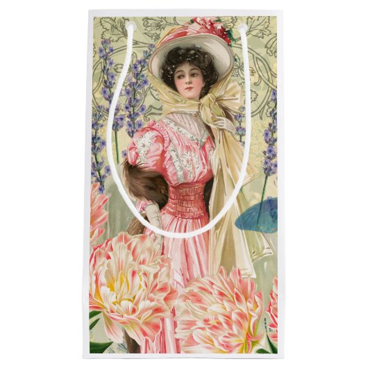 ビクトリア時代の華麗な女性レジー スモールペーパーバッグ (正面)