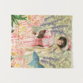 ビクトリア時代の華麗な女性レジー タペストリー (正面(横))