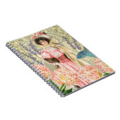 ビクトリア時代の華麗な女性レジー ノートブック (右側)