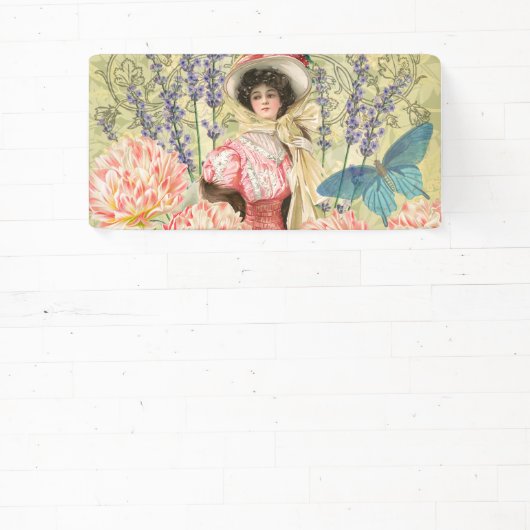 ビクトリア時代の華麗な女性レジー 横断幕 (インサイチュ)