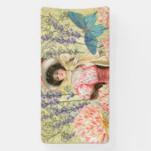 ビクトリア時代の華麗な女性レジー 横断幕 (縦)