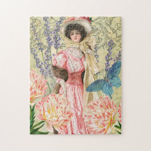 ビクトリア時代の華麗な女性 レジデンシー ジグソーパズル (縦)