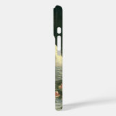 ビクトリア時代の野生の動物 鳥、アンティークの白いスワン Case-Mate iPhoneケース (裏面 / 左)