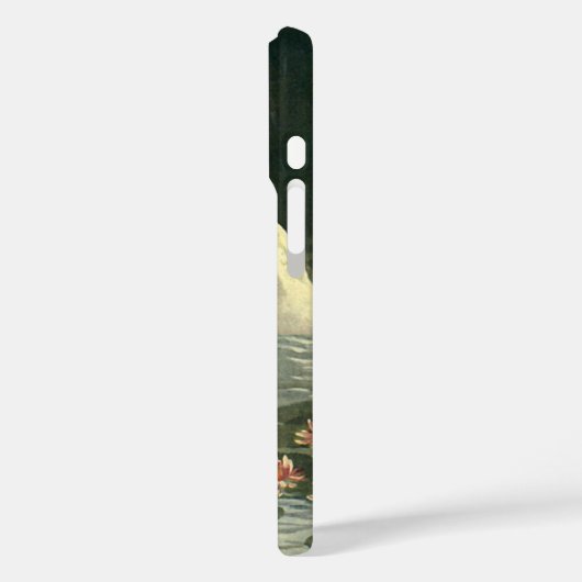 ビクトリア時代の野生の動物 鳥、アンティークの白いスワン Case-Mate iPhoneケース (裏面 / 左)