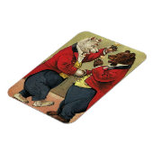 ビクトリア時代の陽気でゲイなダンシングベア マグネット (左側)