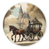ビクトリア時代の馬車 セラミックノブ (正面)