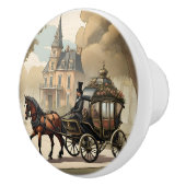 ビクトリア時代の馬車 セラミックノブ (右)
