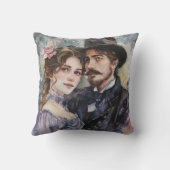 ビクトリア朝のカップル クッション (裏面)