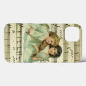 ビクトリア朝のクリスマスの天使 ヴァイオリンと楽譜 Case-Mate iPhoneケース (裏面 (横))