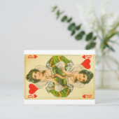 ビクトリア朝のハート ポストカード (スタンド正面)