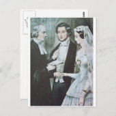 ビクトリア朝の結婚式のポストカード ポストカード (正面/裏面)