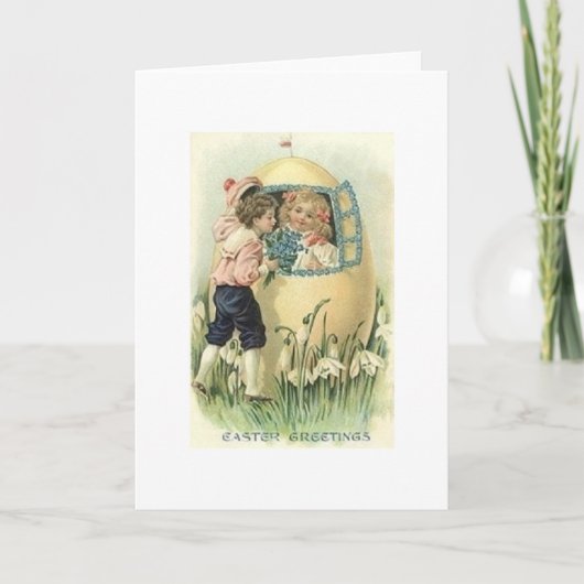 ビクトリア朝イースターエッグハウスイースターカード シーズンカード (正面)