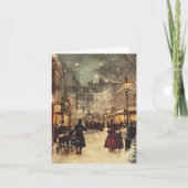 ビクトリア朝ロンドンのウィンターワンダーランド カード (正面)