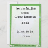 ビクトリア湖の地図 – ア素晴らしフリカ湖の旅行アート。 招待状 (裏面)