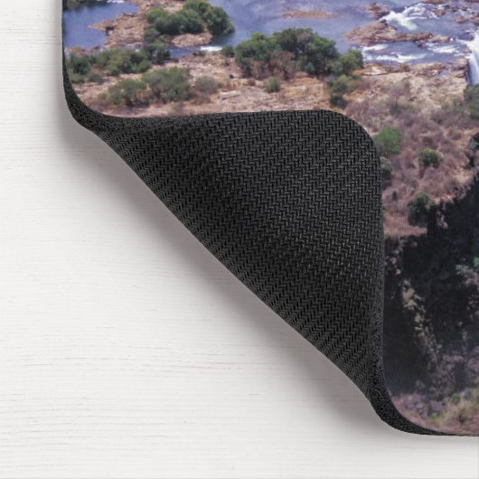 ビクトリア滝の空中写真 - ズンバブエ、アフリカ マウスパッド (コーナー)