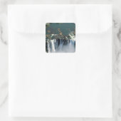 ビクトリア滝ザンビアジンバブエ縁どへ次の操作 スクエアシール (バッグ)