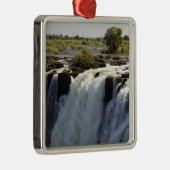 ビクトリア滝ザンベシ川ザンビア2 メタルオーナメント (右)