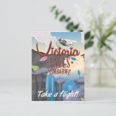 ビクトリア滝ジンバブエ漫画のポスター ポストカード (スタンド正面)