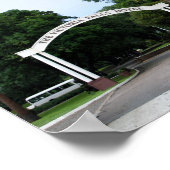 ビクトリア滝ズホテルエントランス12 x 8インチ ポスター (角)