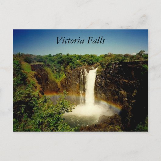 ビクトリア滝レインボー ポストカード (正面)