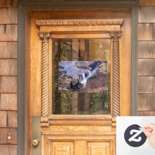 ビクトリア滝空中表示 – ジンバブエ,アフリカ ウィンドウサイン (ホームデコレーション)