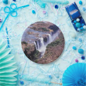 ビクトリア滝空中表示 – ジンバブエ，アフリカ ペーパープレート (パーティー)