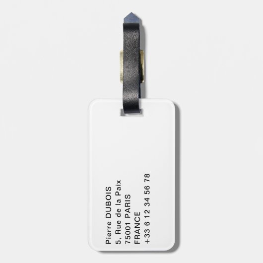 ビクトリア滝空中表示 – ジンバブエ,アフリカ ラゲッジタグ (裏面縦)