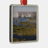 ビクトリア滝、ザンベシ川、ザンビア-ジンバブエ2 メタルオーナメント (右)