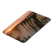 ビクトリア滝（太陽が地平線に一致） マグネット (左側)