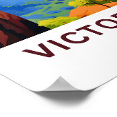 ビクトリア秋ジンバブエトラベルプリント ポスター (角)