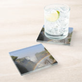 ビクトリア秋レインボー ガラスコースター (アングル)