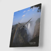 ビクトリア秋1 スクエア壁時計 (傾斜)