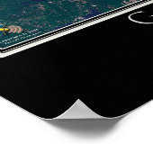 ビクトリア素晴らしブリティッシュコロンビア衛星ポスター ポスター (角)