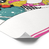 ビクトリア調のクリスマス、豪華な町民 ポスター (角)