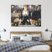 ビクトリア風のバーメイドの少女 フランス、フォリー・ベルジェールにて キャンバスプリント (インサイチュ (寝室))